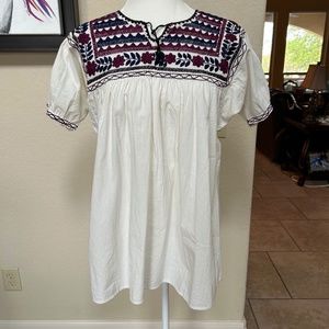 Handmade embroidered Blouse. NWOT